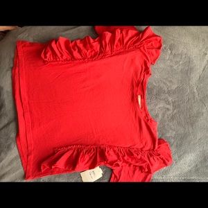 LITTLE GIRLS RUFFLE SHIRT
